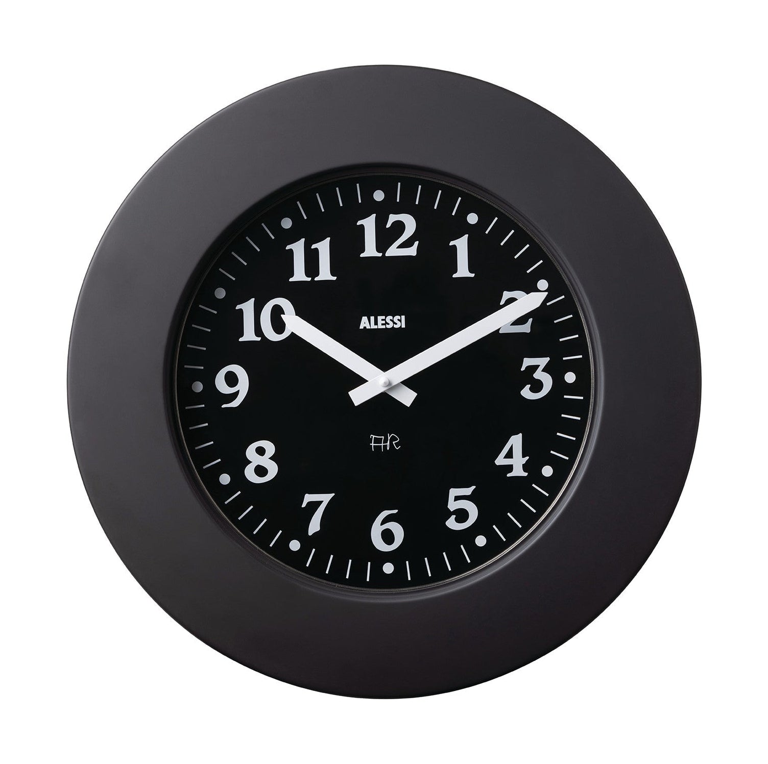Alessi Momento Wall Clock, czarny