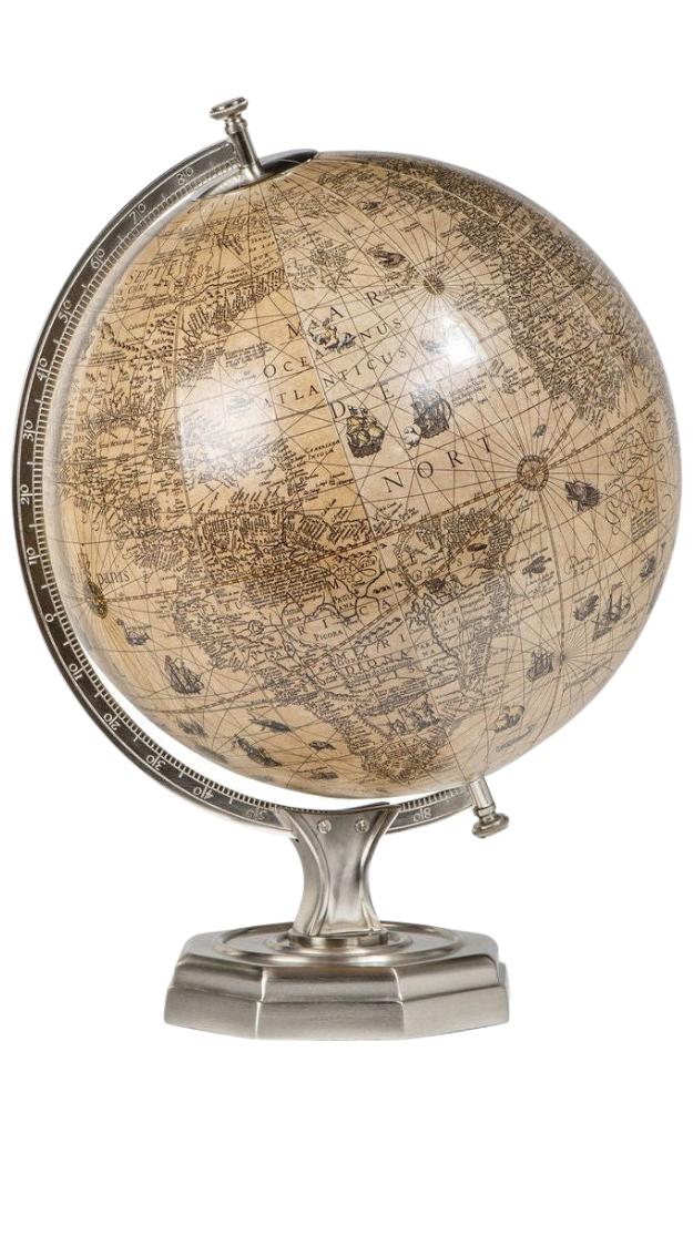 Autentyczne modele Hondius Vintage Half Globe