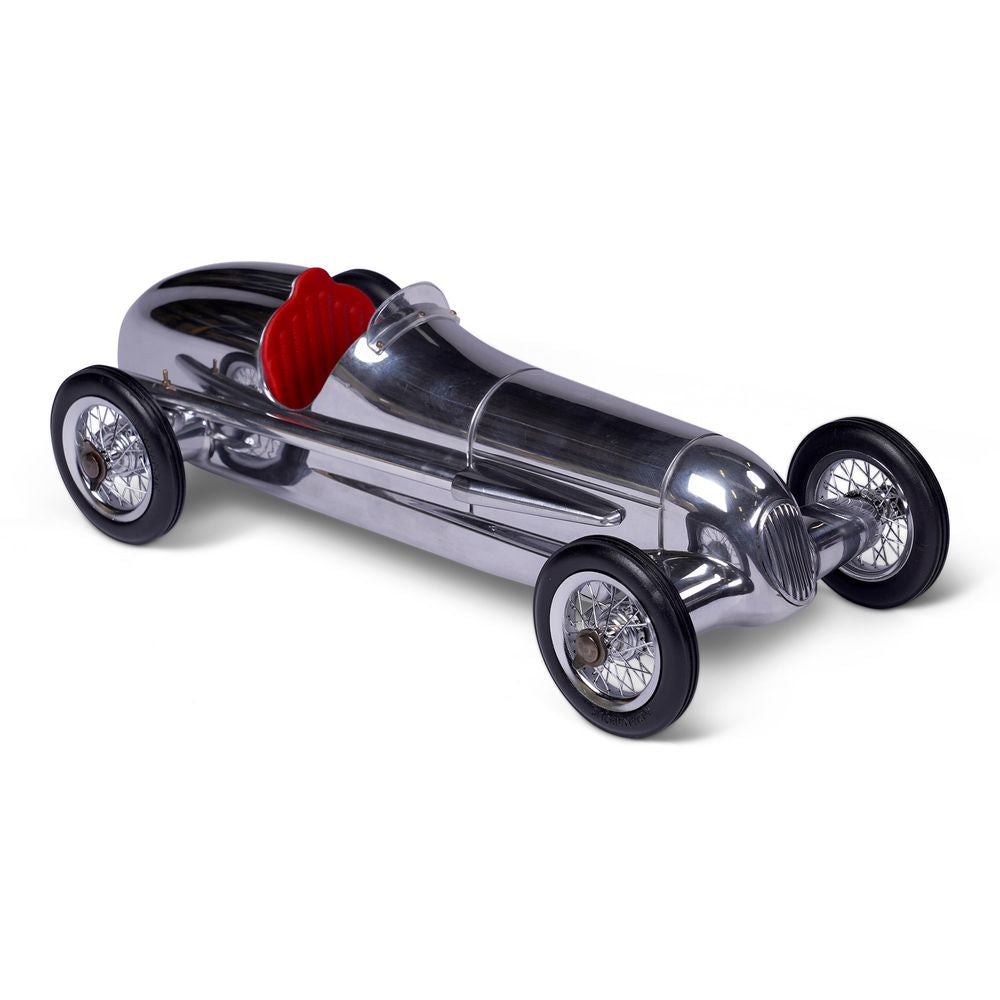 Model autentyczny Model Silver Arrow Racing Car, czerwone siedzenie