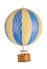 Modele autentyczne podróżuje lekki model balonu, niebieski podwójny, Ø 18 cm