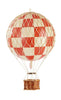 Modele autentyczne podróżuje lekki model balonu, sprawdź czerwony, Ø 18 cm