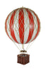 Modele autentyczne podróżuje lekki model balonu, czerwony/biały, Ø 18 cm