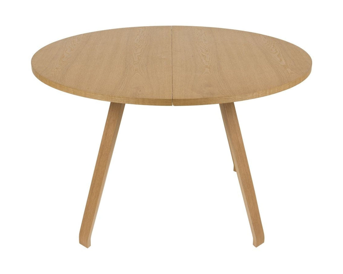 Bent Hansen Primum Table, nogi stołowe w matowym lakierowanym dębowym dębu/blat w fornirze dębowej
