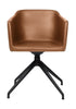 Bent Hansen od krzesła, Czarna część rysunku/Cognac Zenso skóra