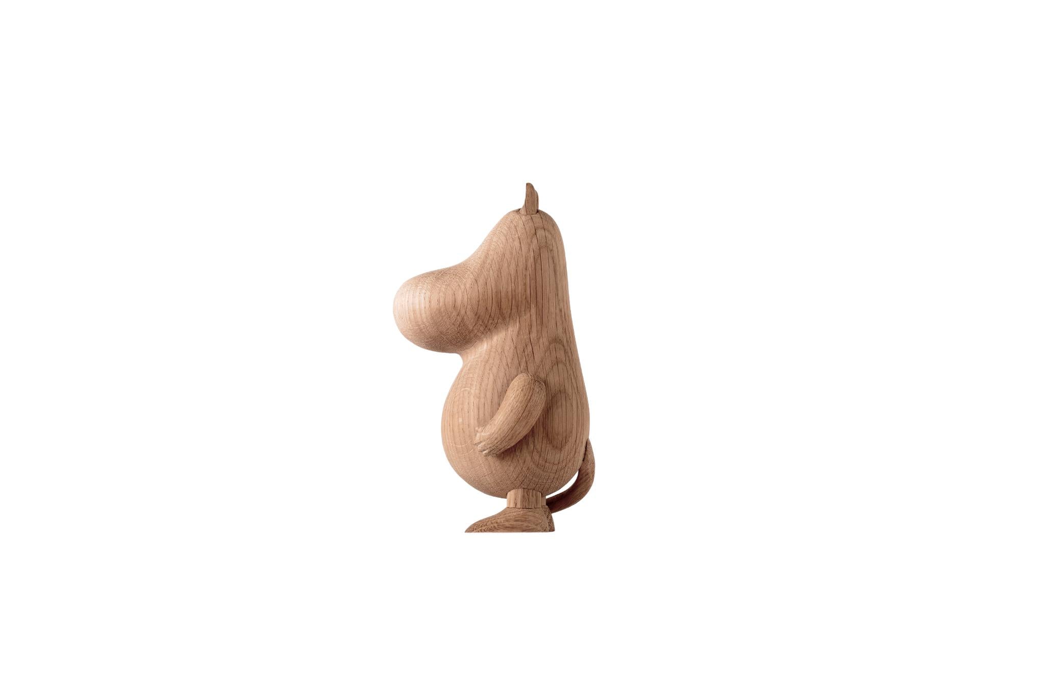 Dziecko Mumintroll drewniana figura dębowa, mała