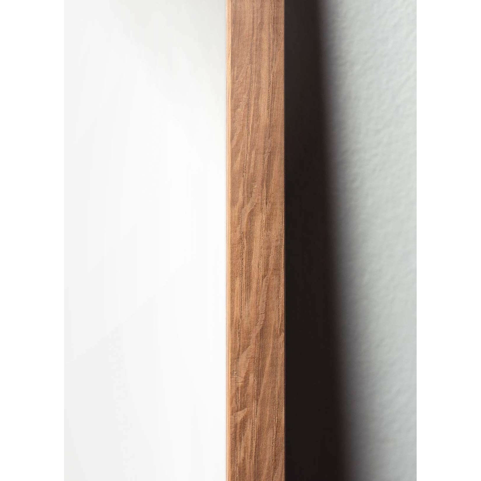Plakat ikon mrówek mrówki, rama wykonana z jasnego drewna 30x40 cm, szary