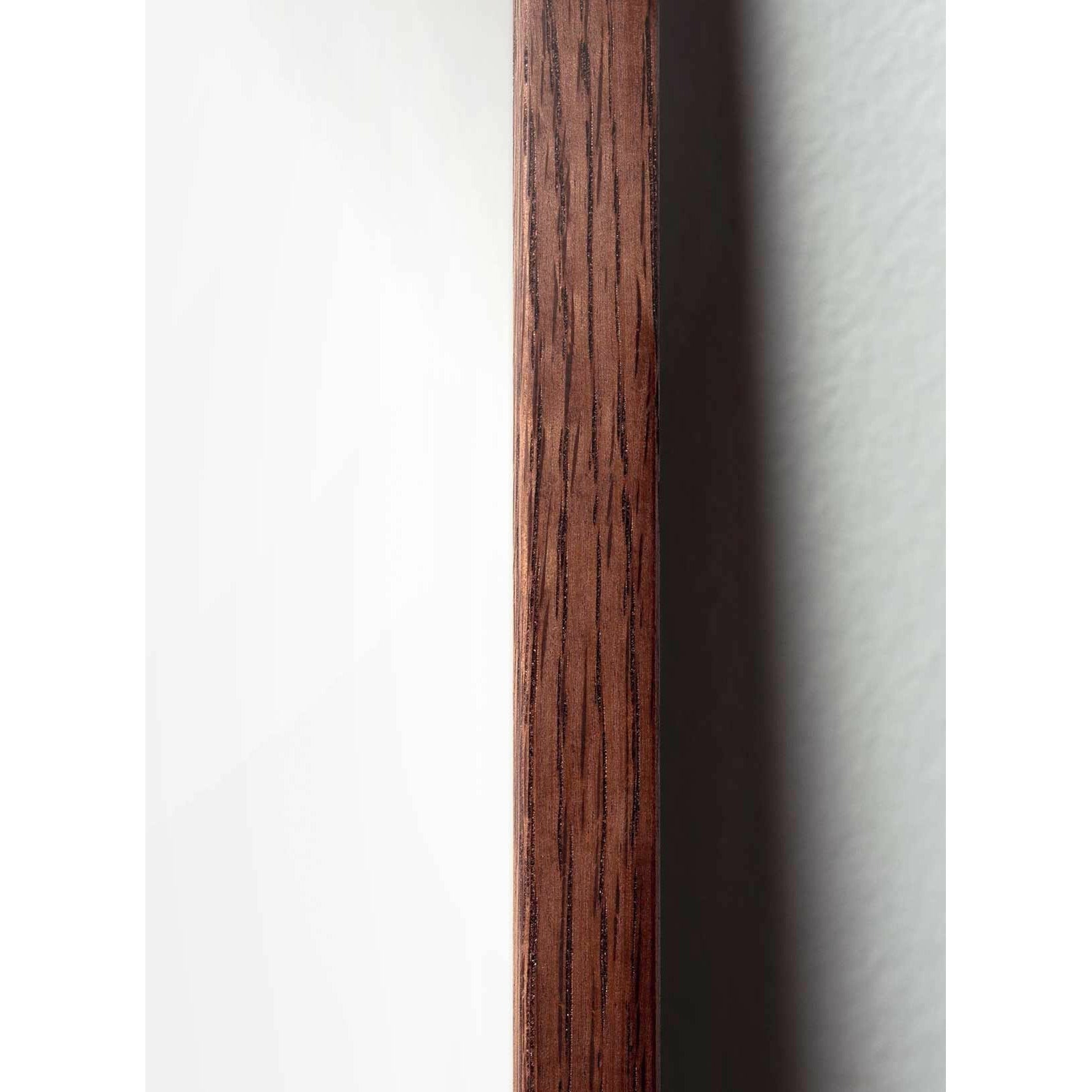 Pomysły plakat linii mrówek, rama wykonana z ciemnego drewna 30x40 cm, białe tło