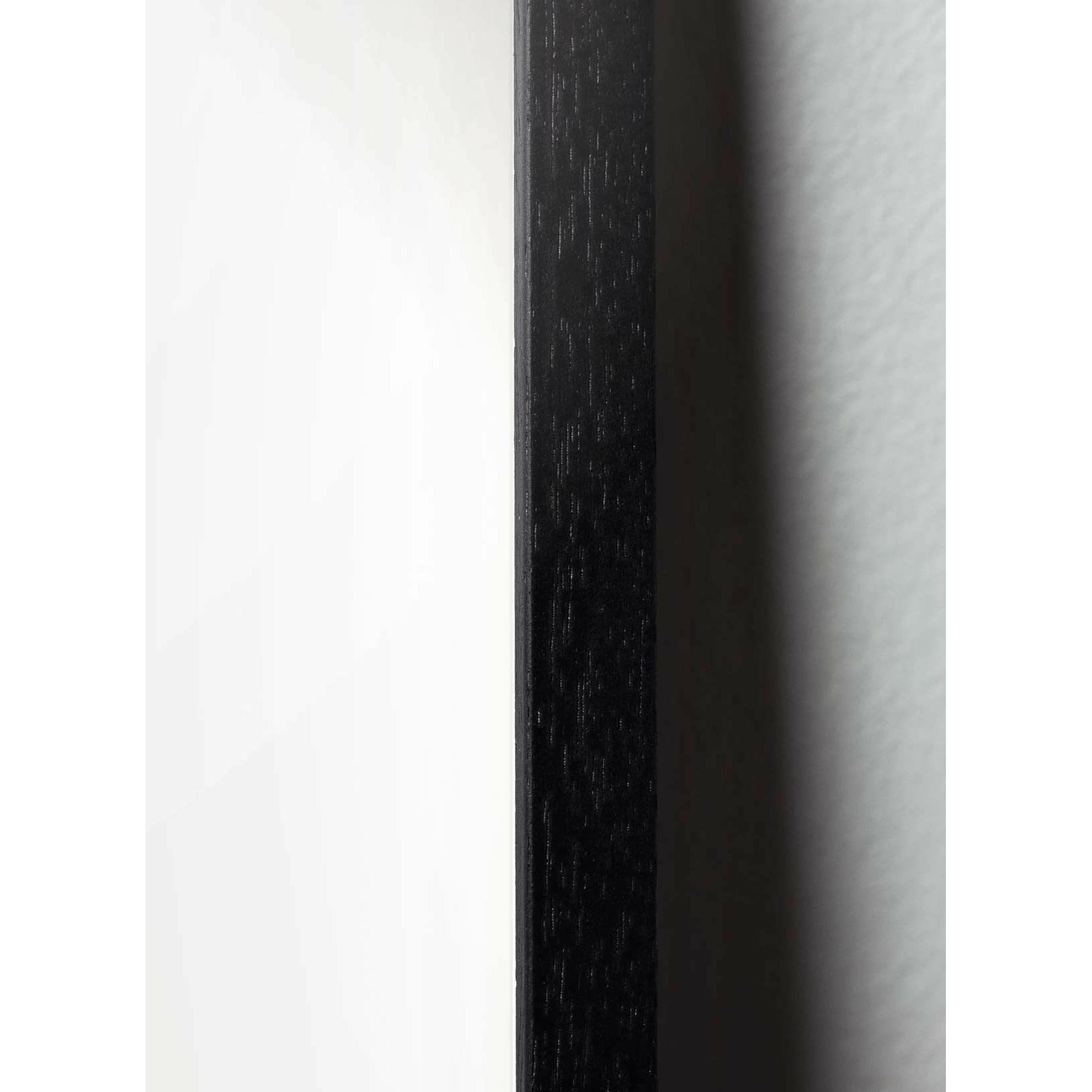 Brainchild Egg Line Poster, Frame In Black Lacquered Wood 30x40 Cm, White Background