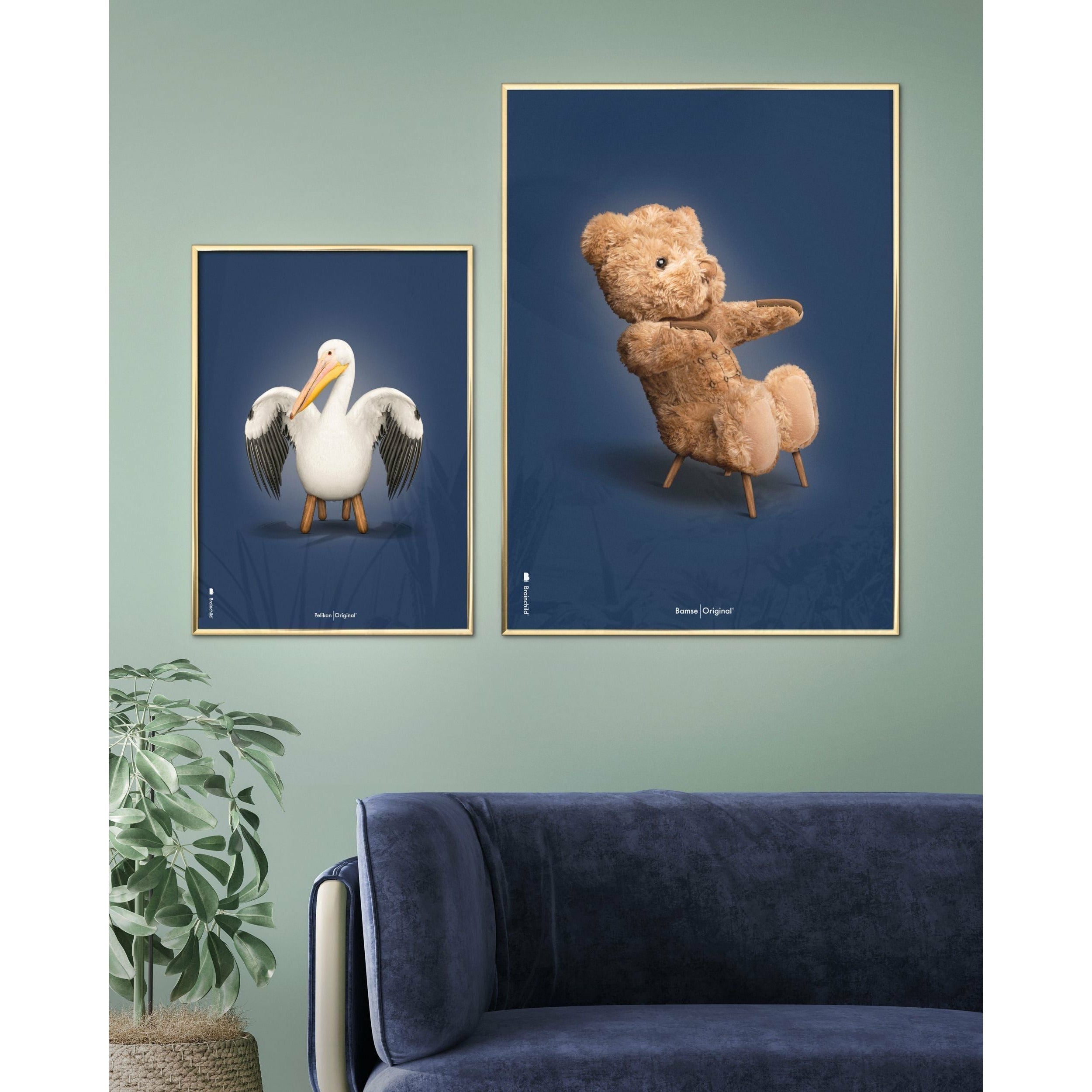 Pomysły Pelikan Classic Plakat bez ramy 50 x 70 cm, ciemnoniebieskie tło