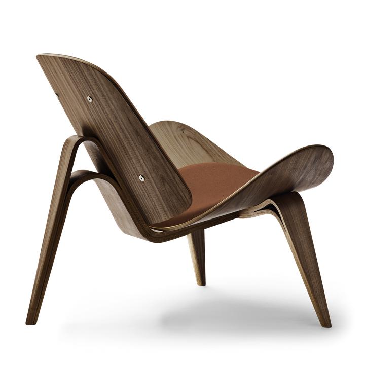 Carl Hansen CH07 krzesło, naoliwione orzechowe brązowe skóra Thor 307