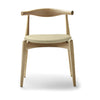 Krzesło łokciowe Carl Hansen CH20, naoliwiona skóra dębowa/beżowa