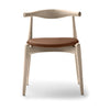 Krzesło łokciowe Carl Hansen CH20, Soapeed Oak/Brązowa skóra