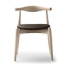 Krzesło łokciowe Carl Hansen CH20, dąb/czarna skóra