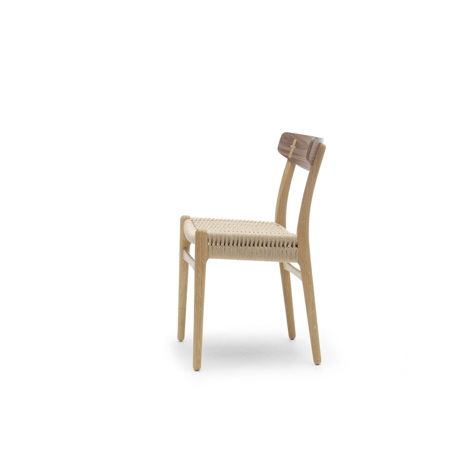 Krzesło Carl Hansen CH23, naoliwione dębowe i orzechowe rama krzesełka