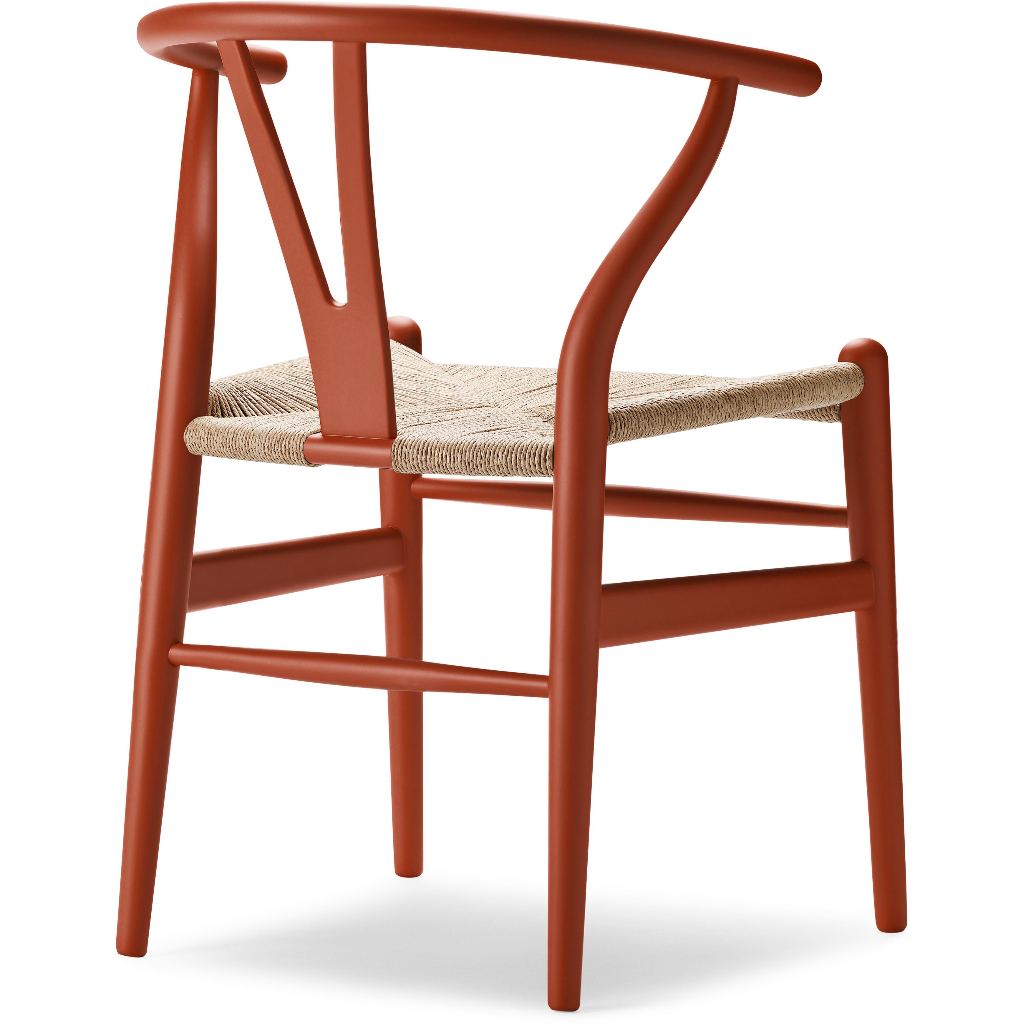 Carl Hansen CH24 Wishbone krzesło Bukowe Wydanie specjalne, naturalny sznur/miękka terakotta