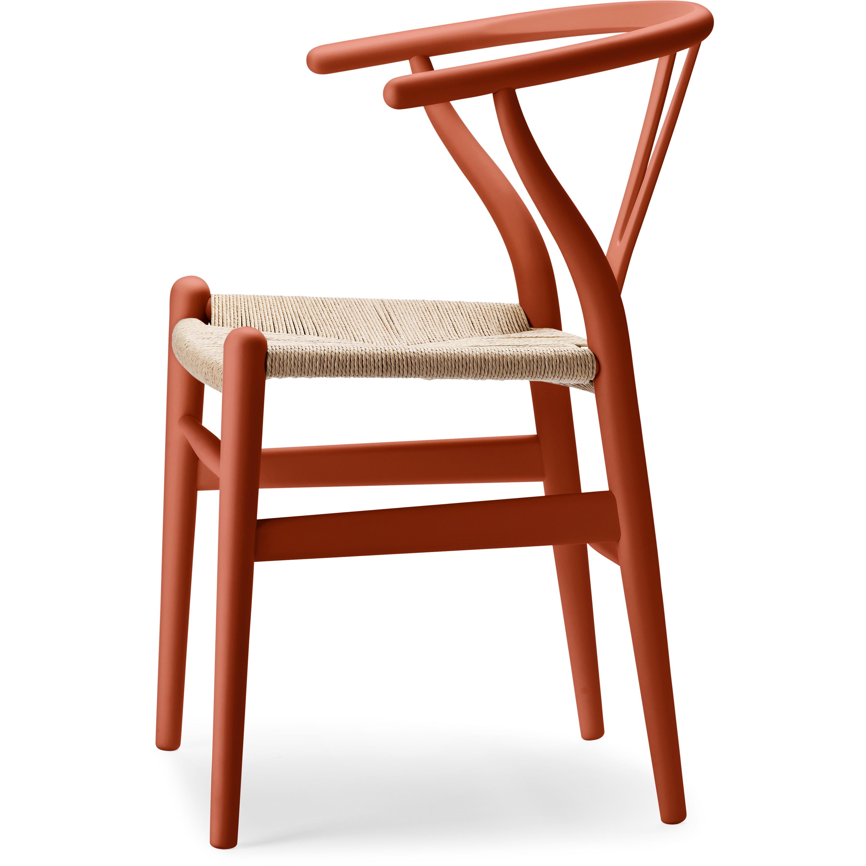 Carl Hansen Ch24 Wishbone Chair Beech Special Edition, Natural Cord/Soft Terracotta