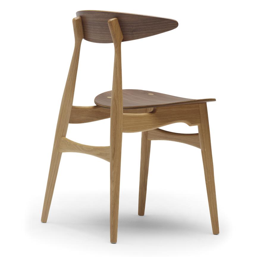 Carl Hansen CH33 T Krzesło, naoliwiony orzech/dąb