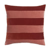 Christina Lundsteen Stripe Velvet Cushion 55 X55 Cm, Dark Red/Blush