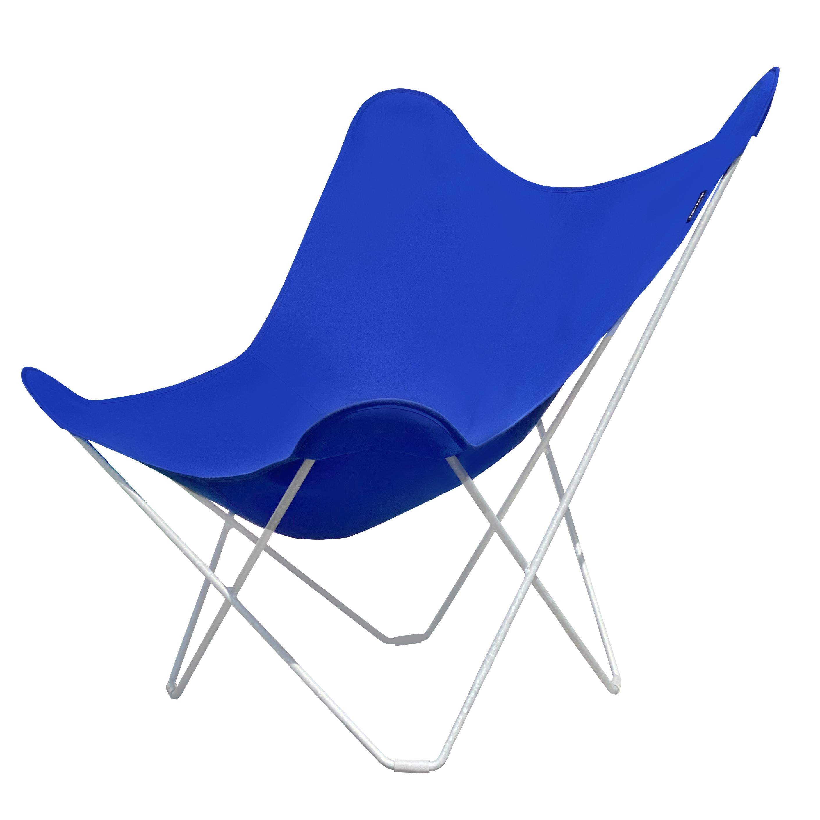 Cuero Sunshine Mariposa Butterfly krzesło, Atlantic Blue/Black Galvised