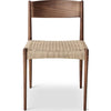 Krzesło jadalne DK3 Pia, orzech naoliwiony/naturalny papierowy kodel