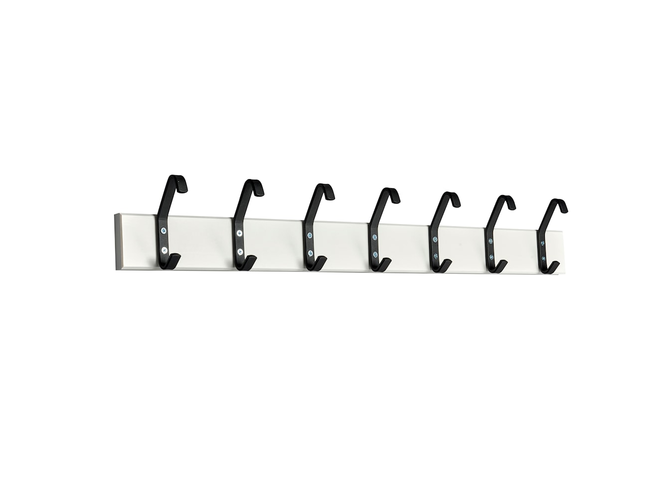 Essem Design Hook Strip 2 Hook Birch 45 cm, biały/czarny