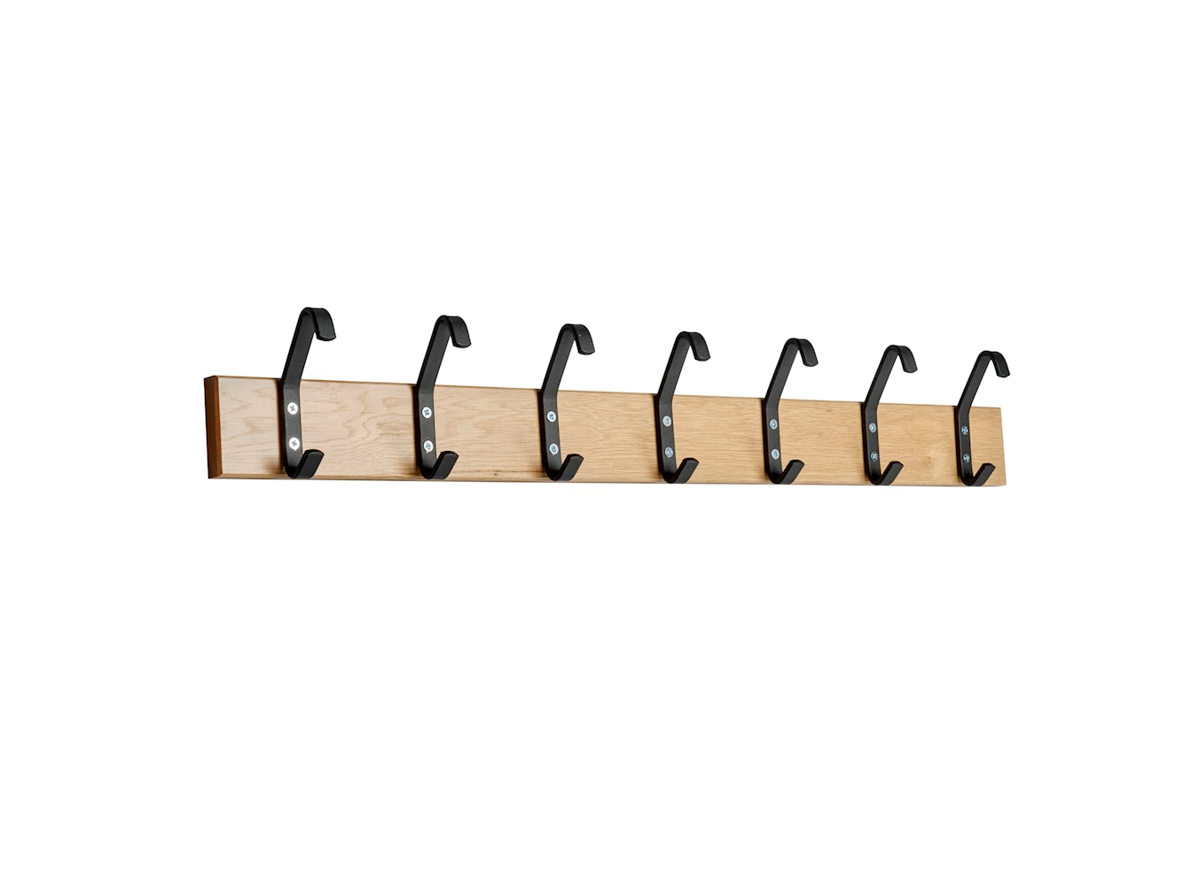 Essem Design Hook Strip 2 Hook Strip Oak 105 cm, czarny