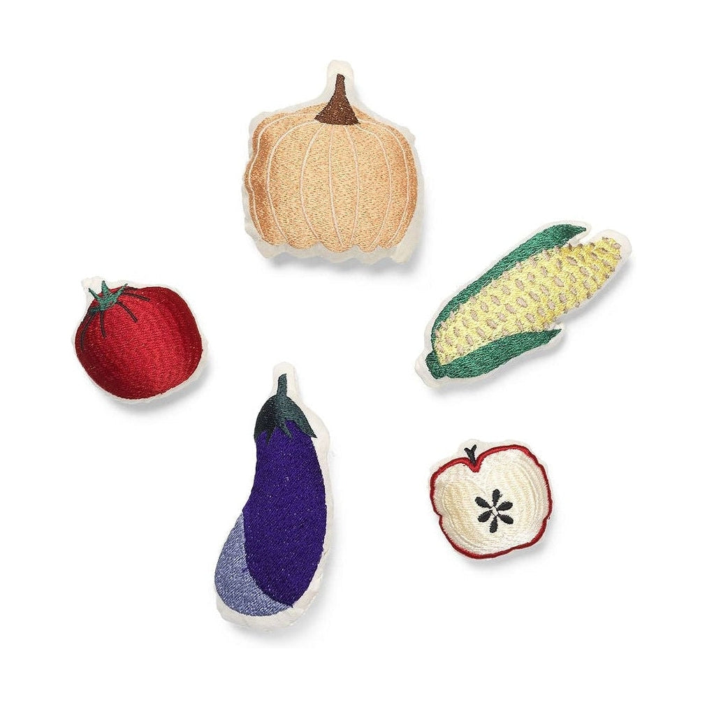 Ferm Living Embroidered Vegetable Playset