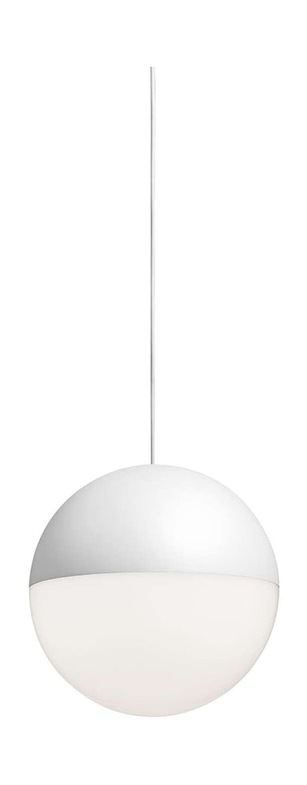 Lampa wisząca na głowice światła sznurka FLOS 12 m, biała