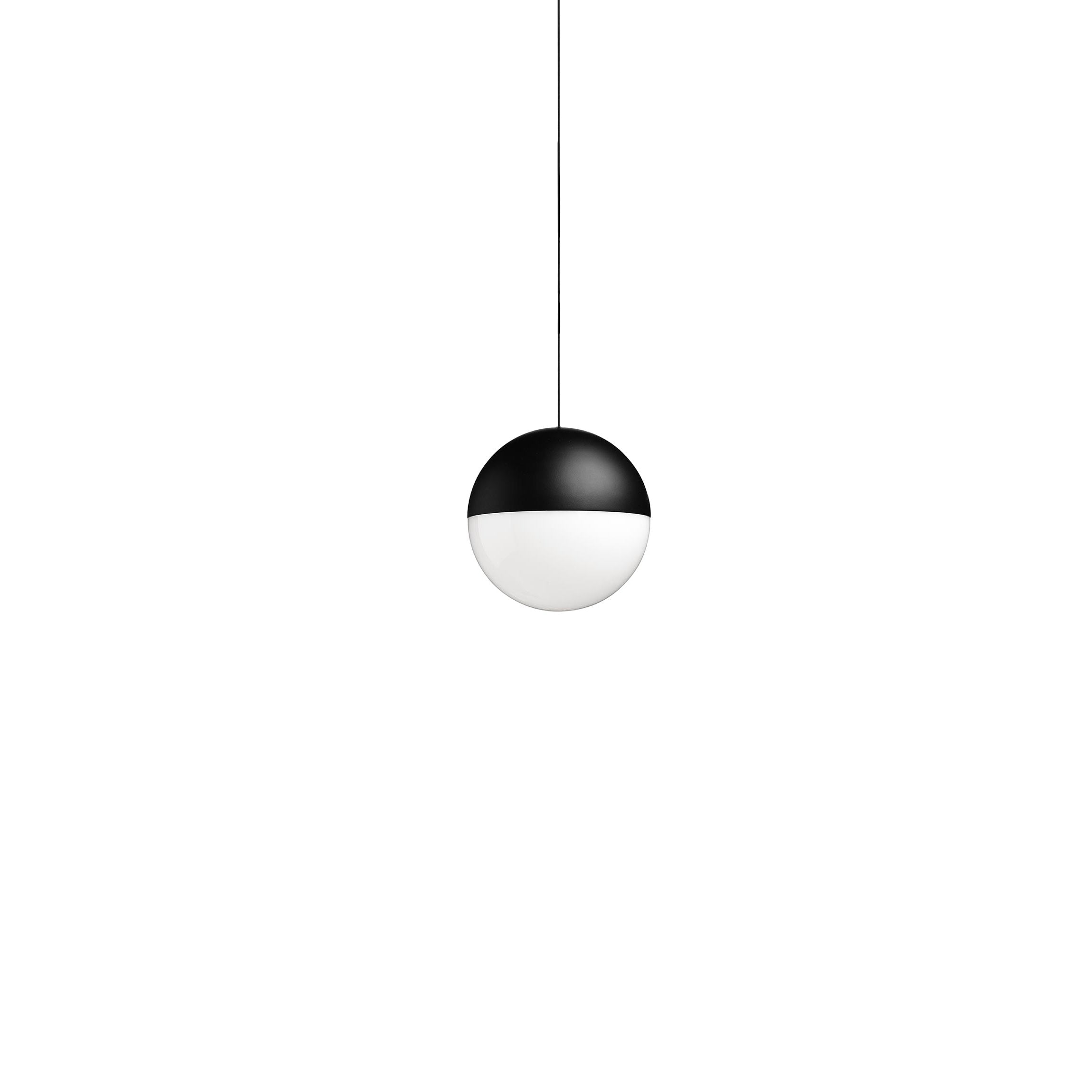 FLOS Stra Light Ball Head Lampa 22 m czarna z ściemniaczem czujnika na kablu