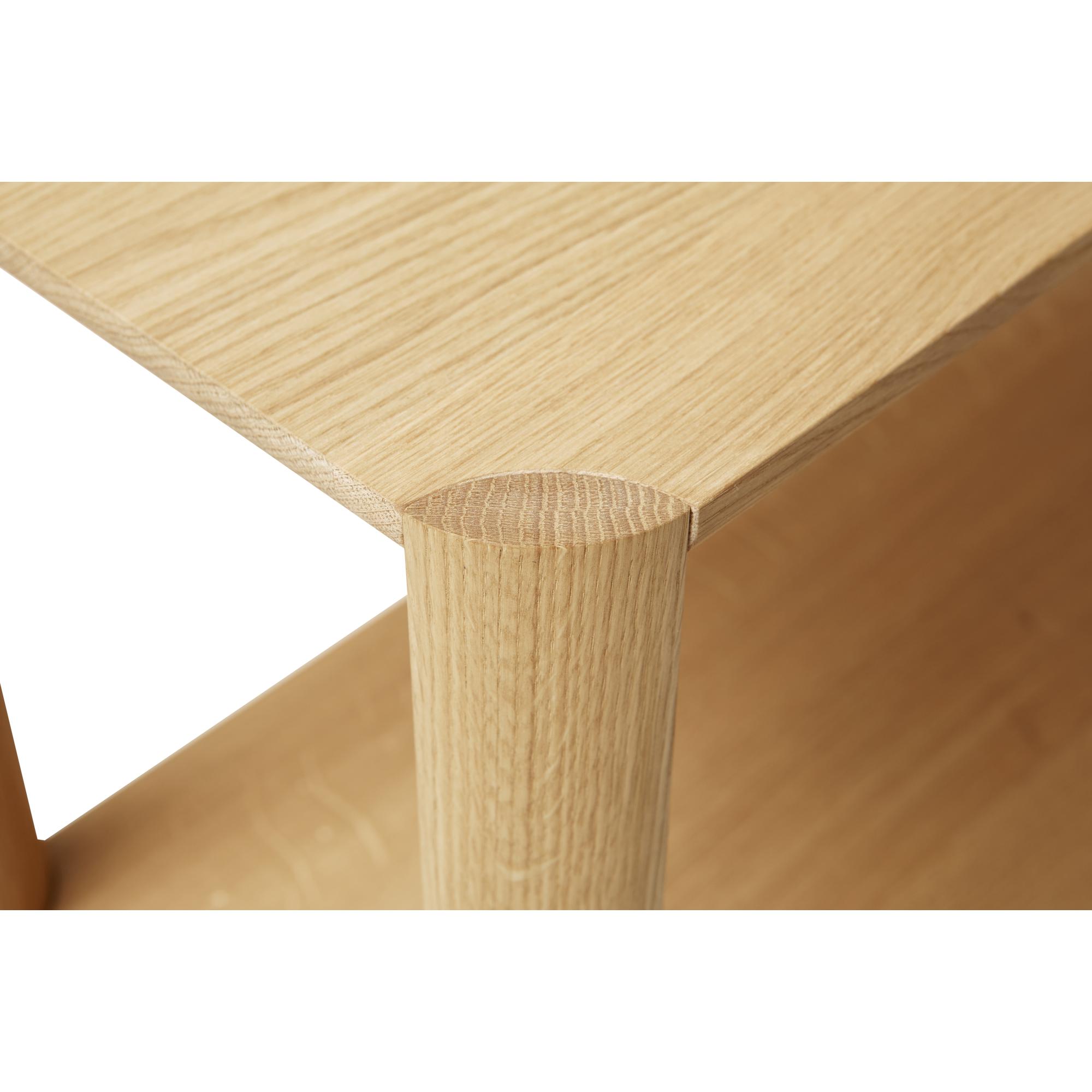Form & Refine Leaf Shelf 2x2. Oak