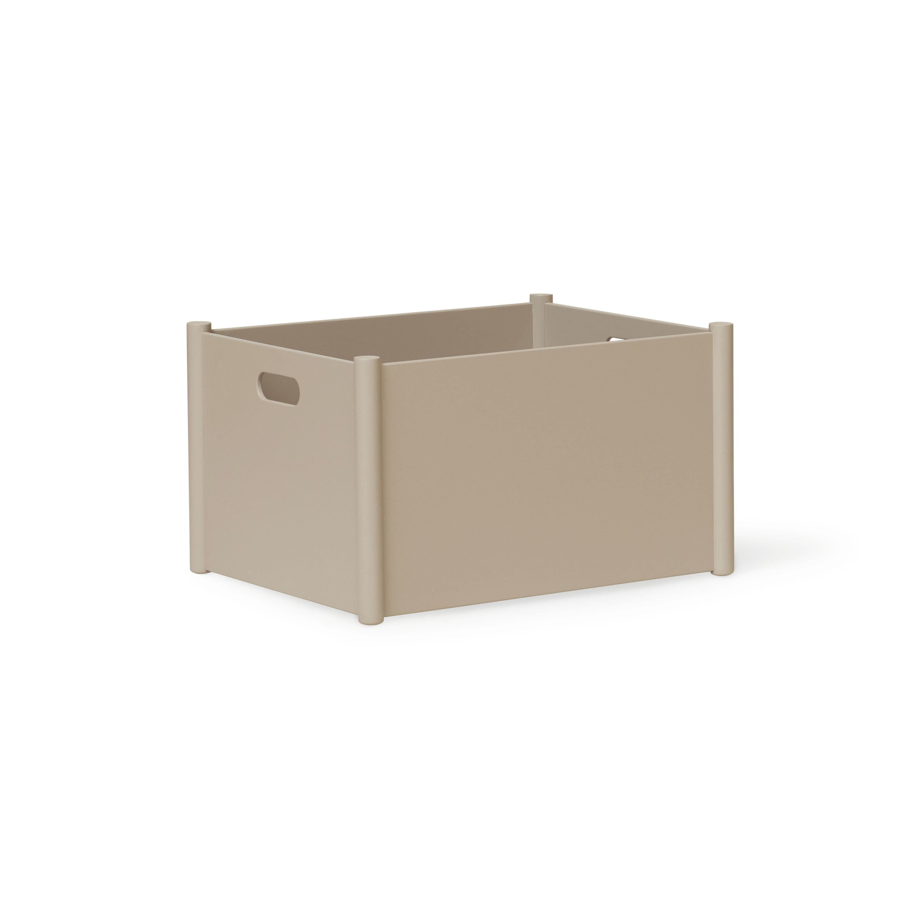 Form & Refine Pillar Storage Box Large. Warm Grey