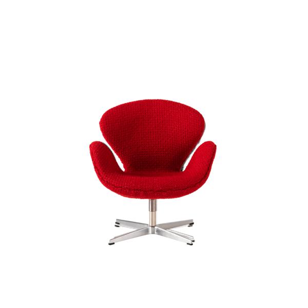 Fritz Hansen miniaturowy krzesło Swan, czerwony