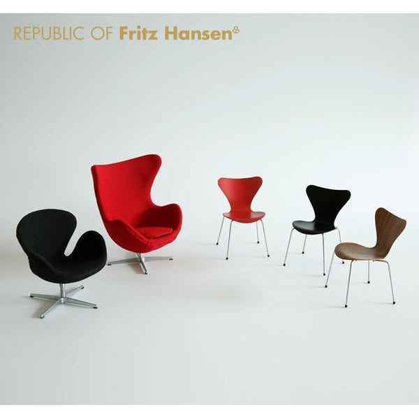 Fritz Hansen miniaturowy krzesło Swan, czarny