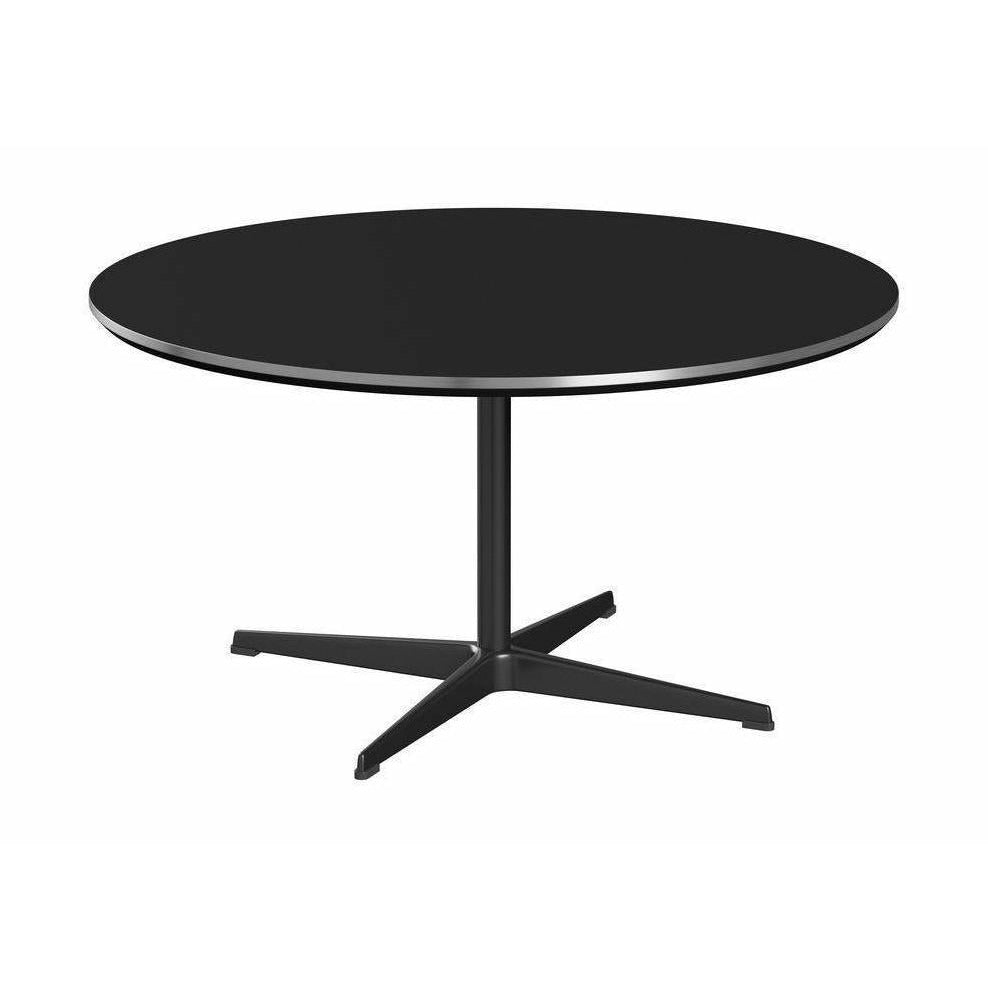 Okrągły stolik kawowy Fritz Hansen Ø90, czarny/czarny