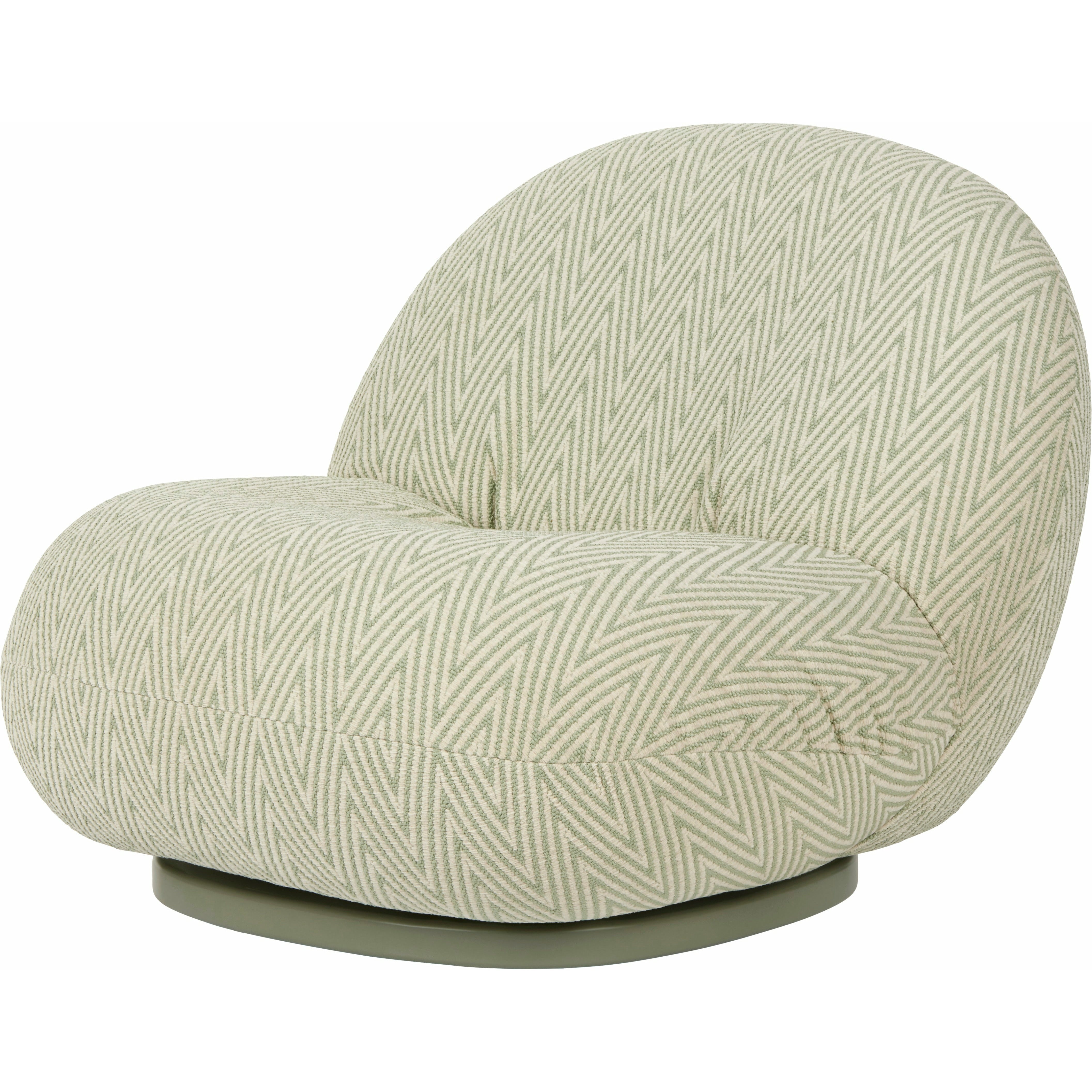 Gubi Pacha Outdoor Lounge Chair Swivel Upholstered, Chenille Special 008