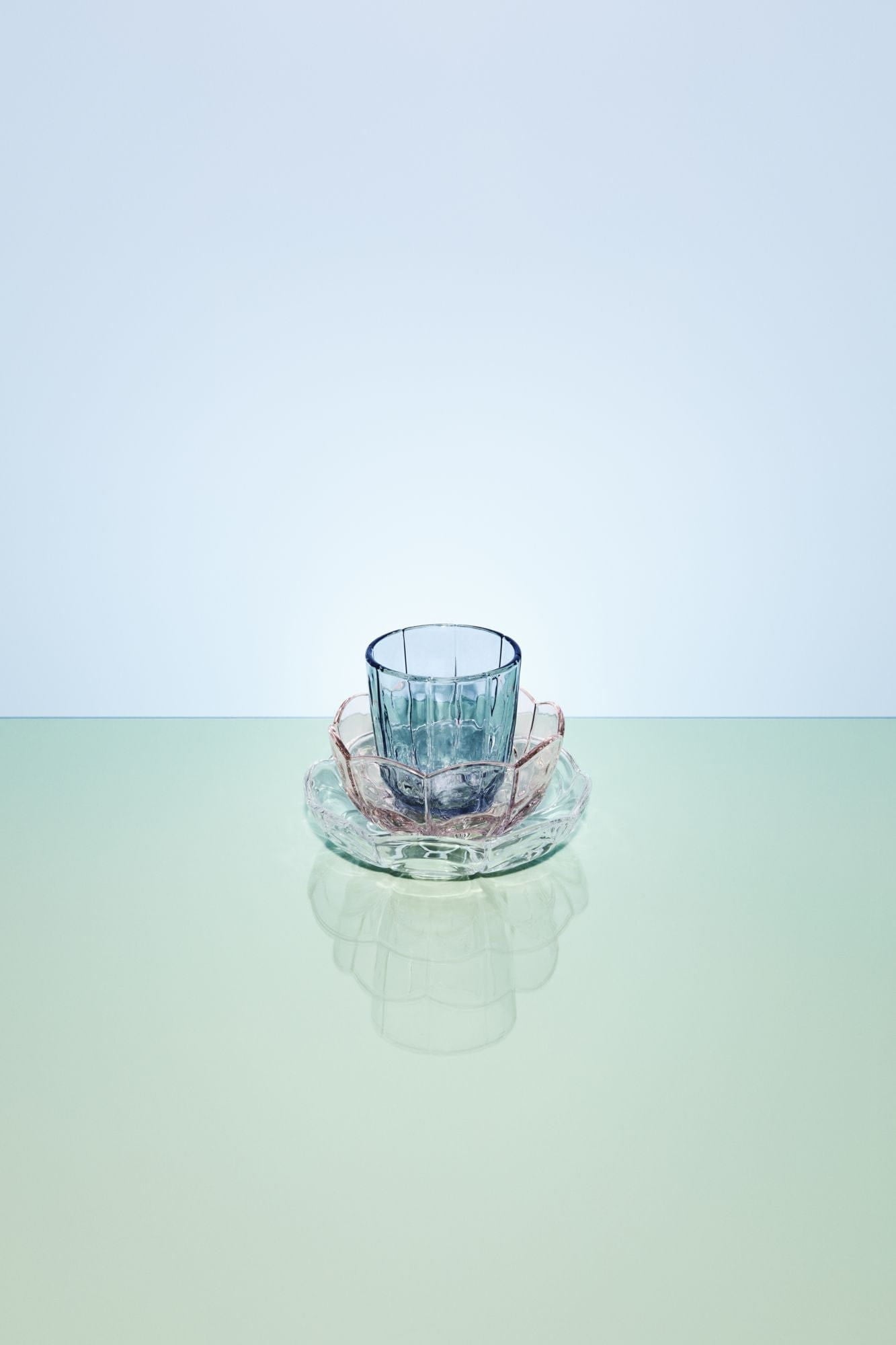 Holmegaard Lily Water Glass Zestaw 2 320 ml, niebieski