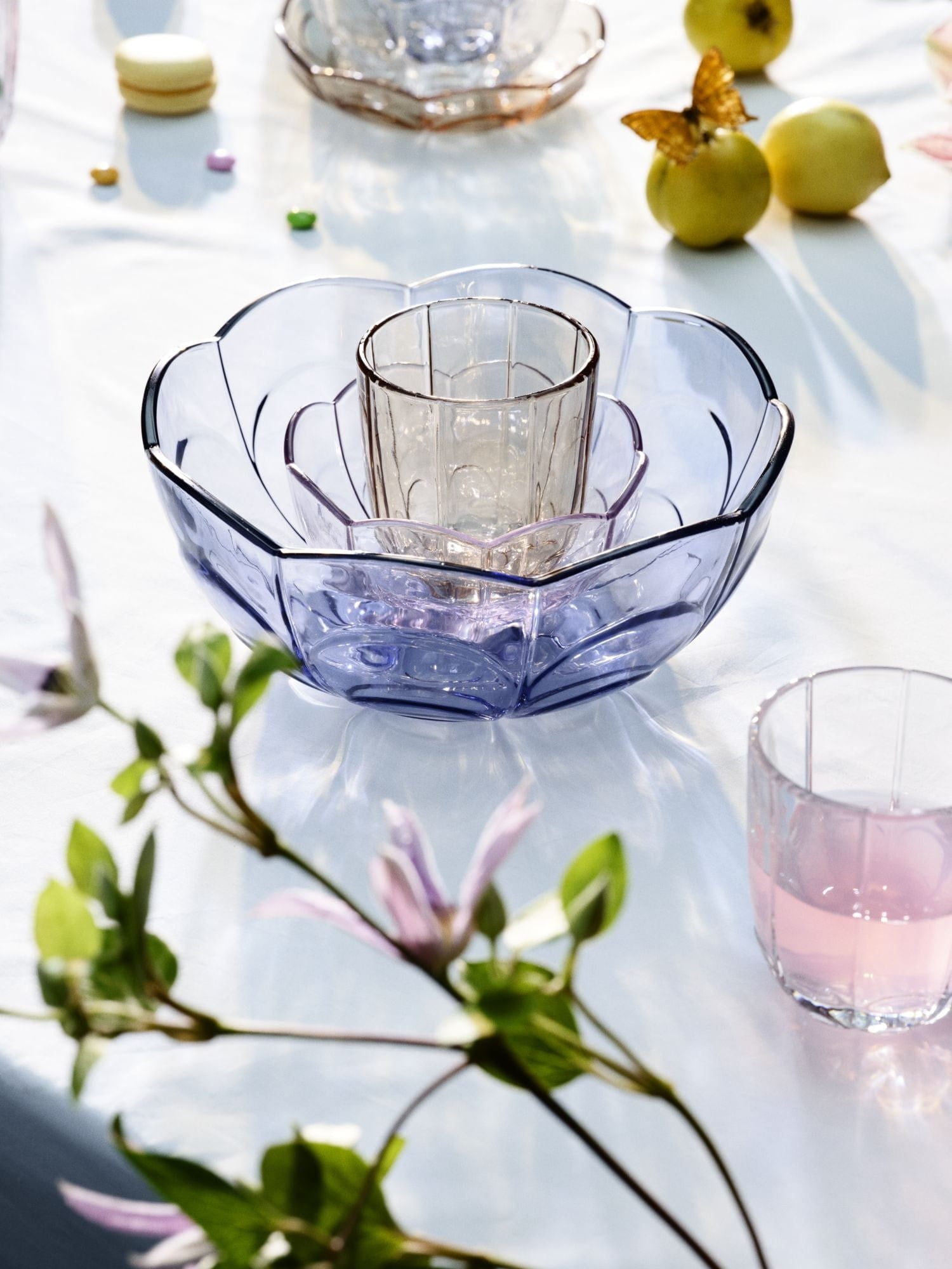 Holmegaard Lily Water Glass Zestaw 2 320 ml, brązowy