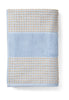 Juna Check Ręcznik 70x140 cm, jasnoniebieski/piasek