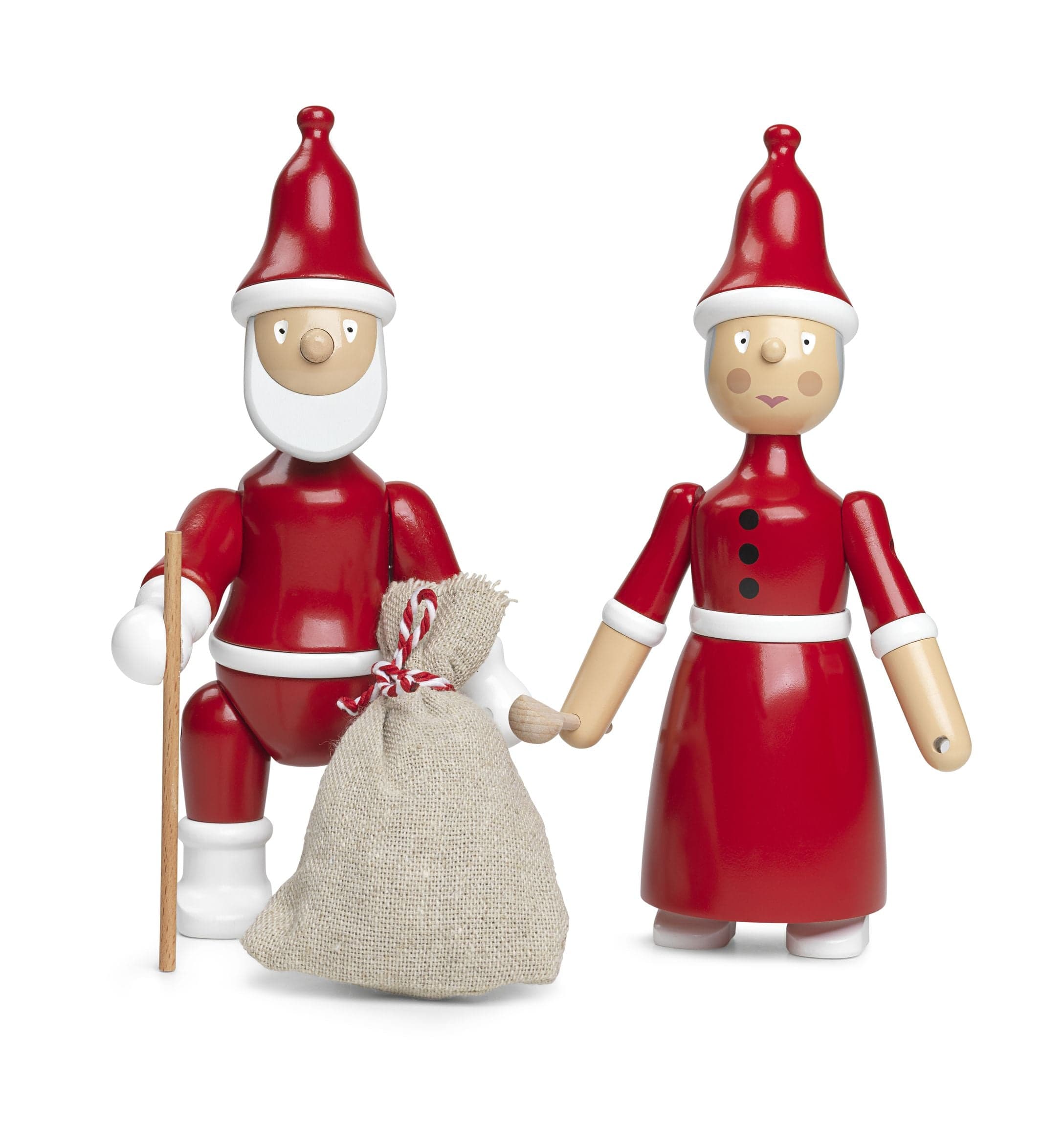 Kay Bojesen Santa Claus i Mrs Santa, set