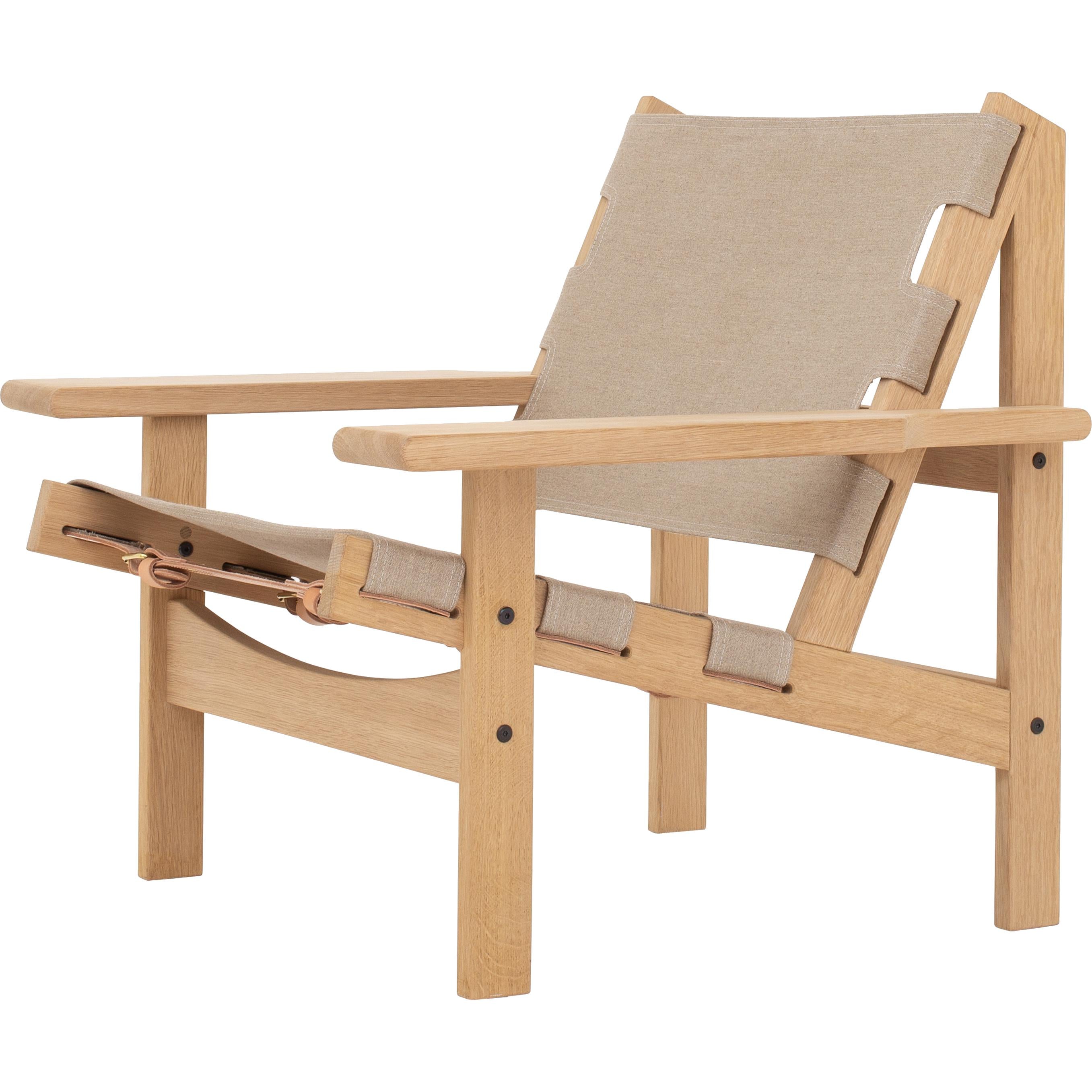 Klassik Studio Kø Hunting krzesło dębowe, płótno
