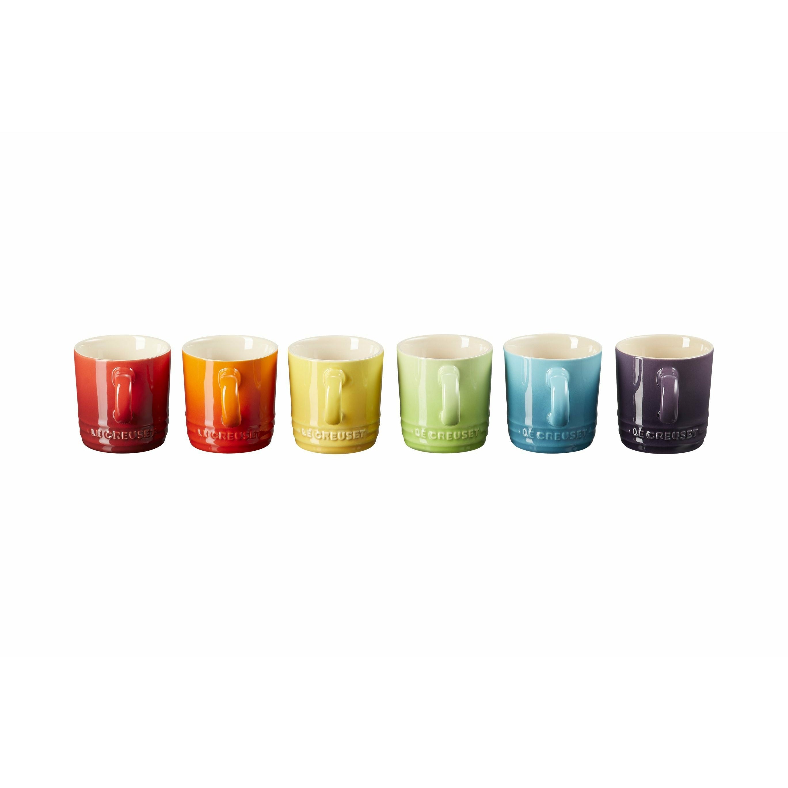 LE Creuset Espresso Cups Zestaw 6 Rainbow, 100 ml