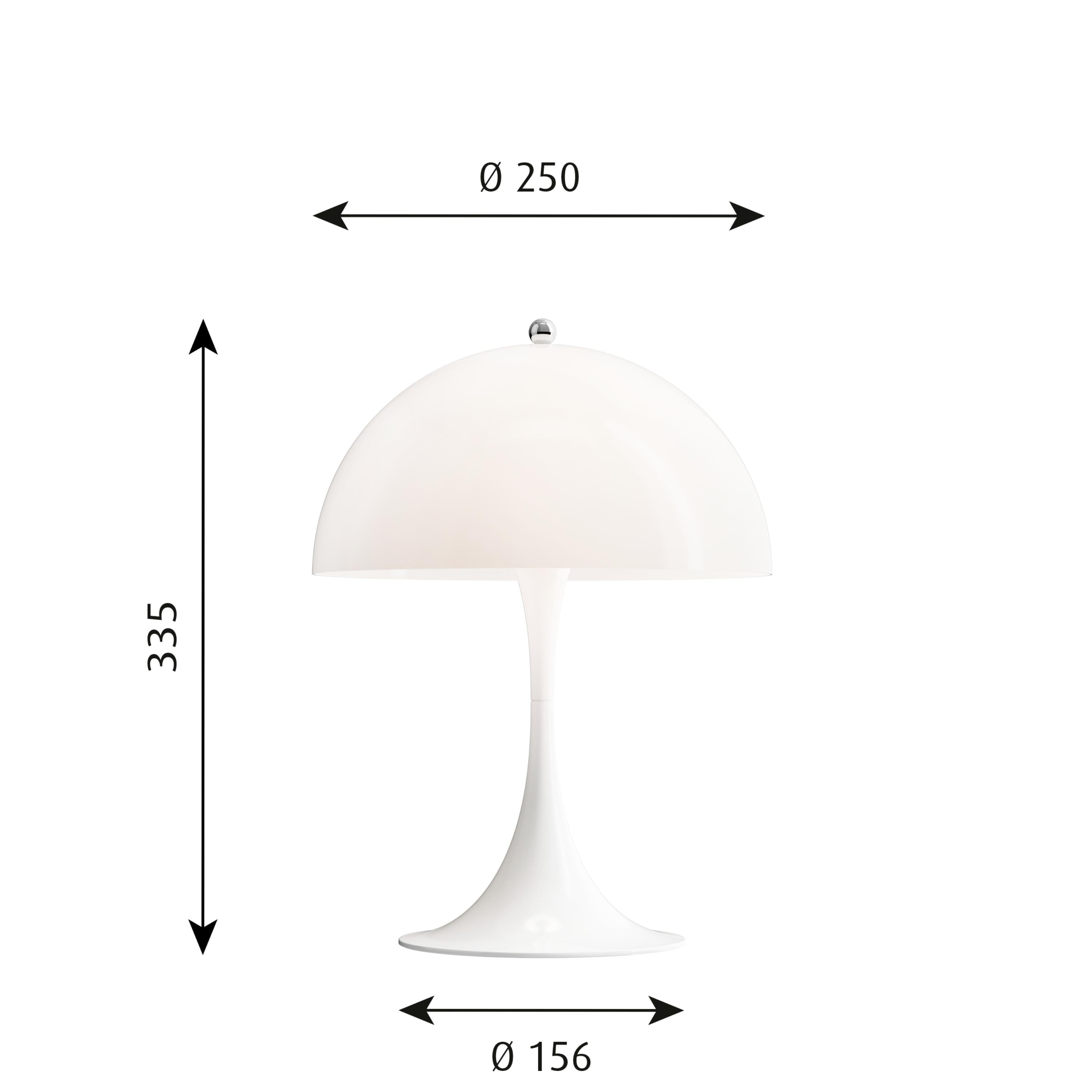Lampka stołowa Louis Poulsen 250 LED 27 K V2, Opal White Acryl