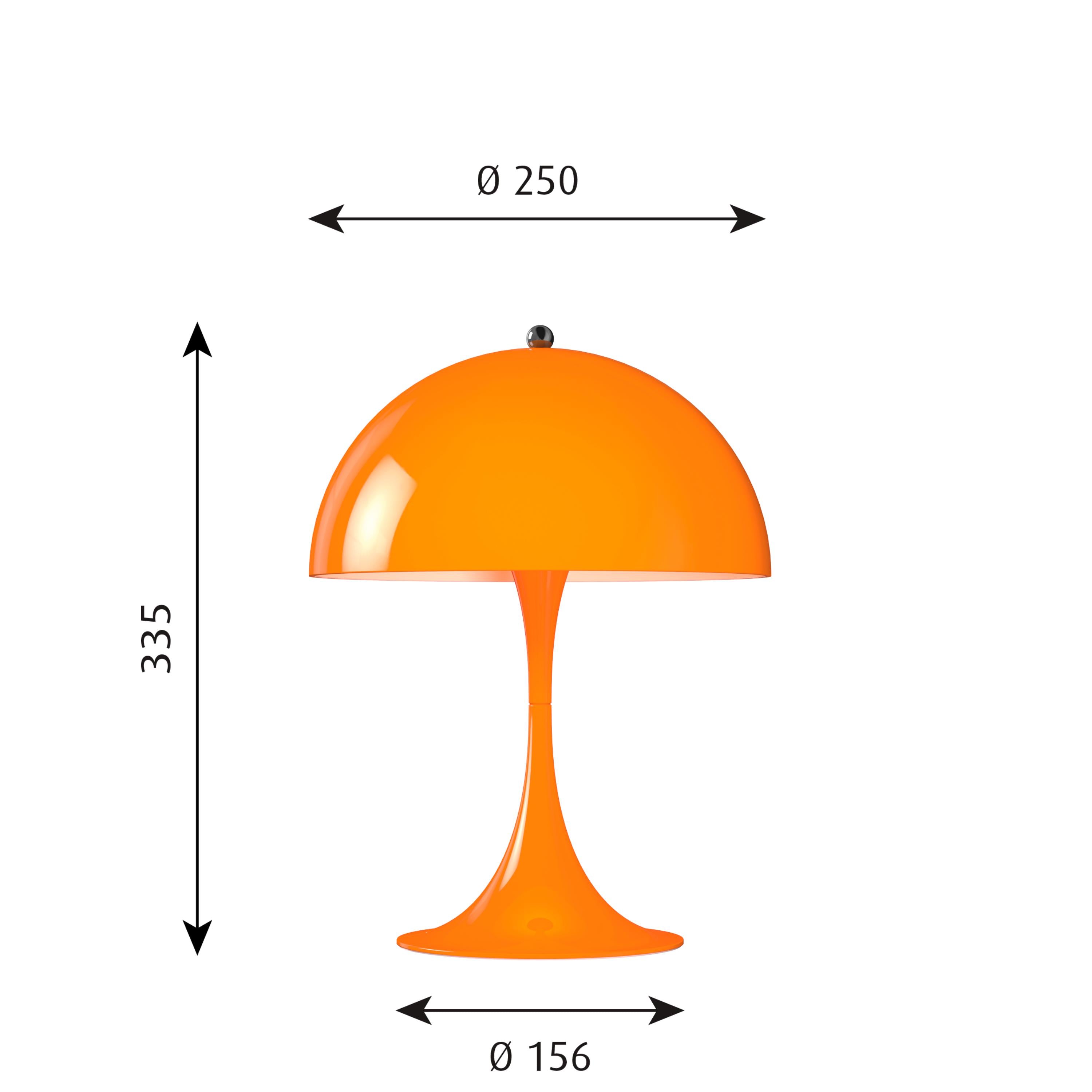 Lampka stołowa Louis Poulsen 250 LED 27 K V2, Orange