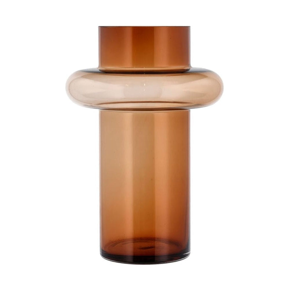 Lyngby Glas Tube Vase H: 30 Cm, Amber