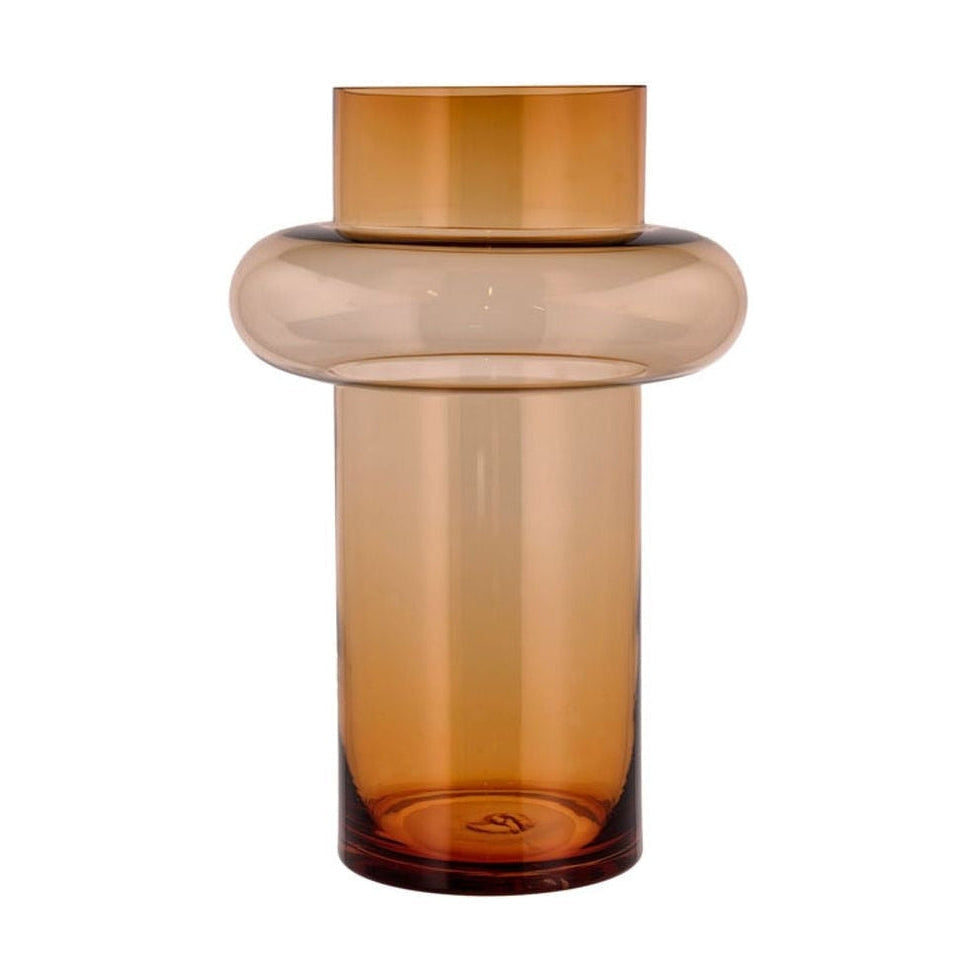 Lyngby Glas Tube Vase H: 40 Cm, Amber