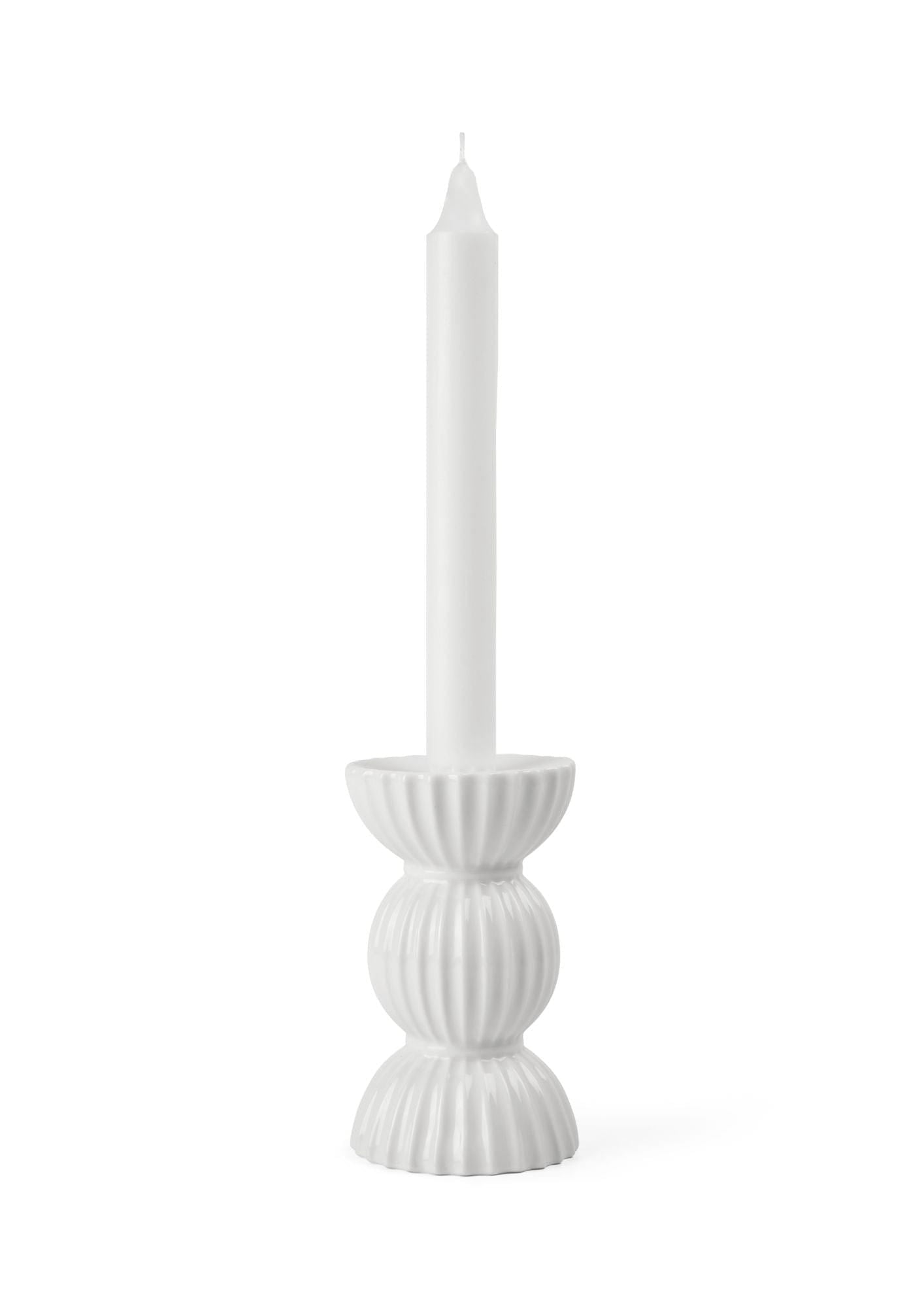 Lyngby Porcelæn Lyngby Tura Candlestick 14 cm, biały