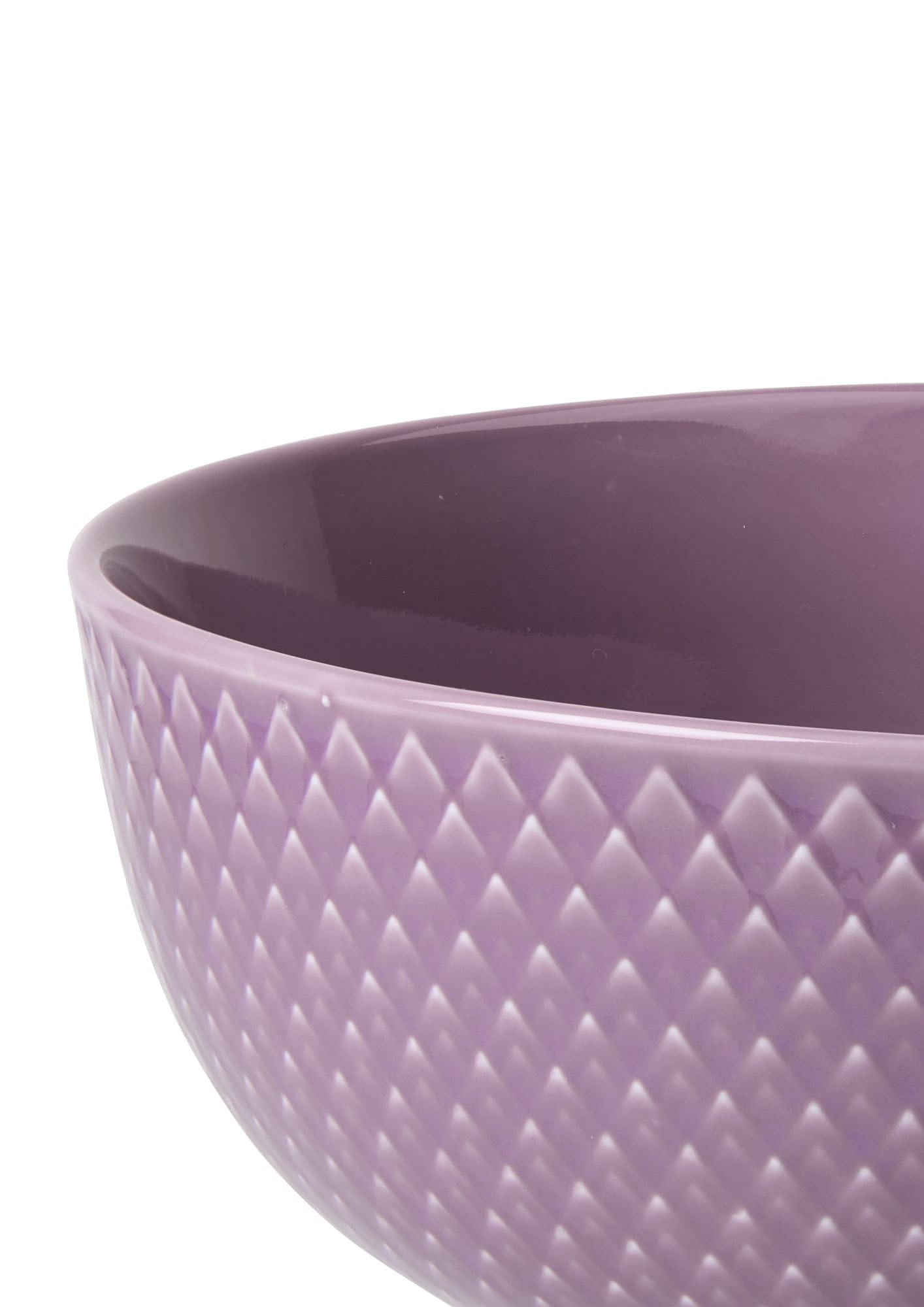 Lyngby Porcelæn Rhombe Color Bowl Ø15,5 cm, fioletowy