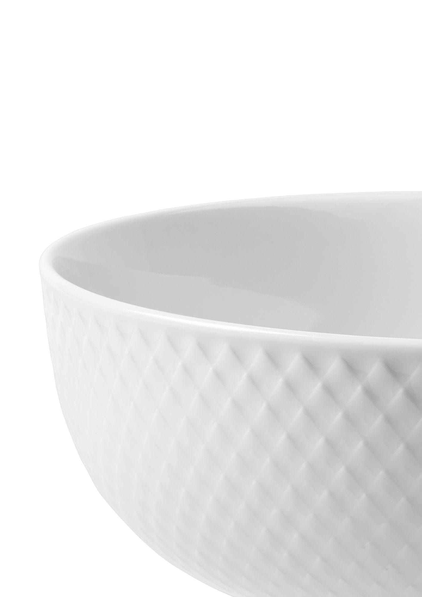Lyngby Porcelæn Rhombe Bowl Ø15,5 cm, biały