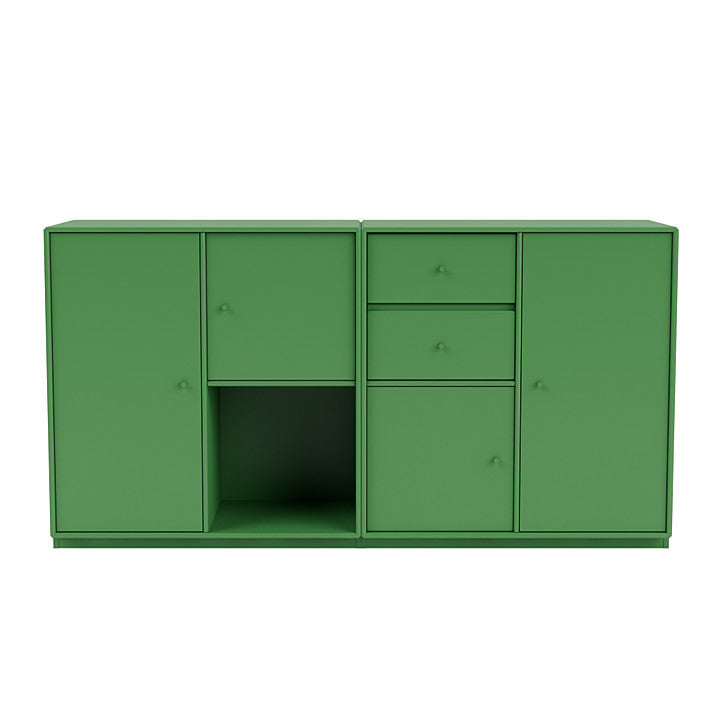 Montana Couple Sideboard With 3 Cm Plinth, Parsley Green