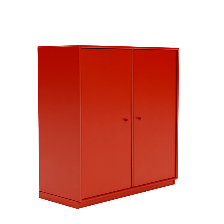 Montana Cover Cabinet With 3 Cm Plinth, Rosehip Red